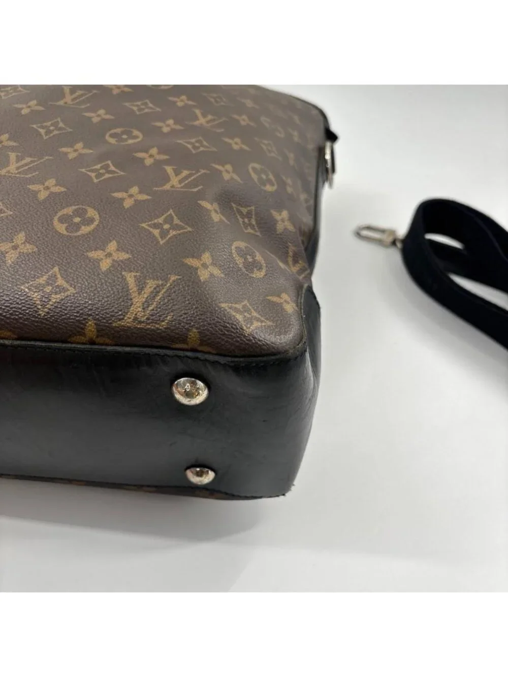 Louis Vuitton Super Monogram Macassar Davis Tote Bag Black